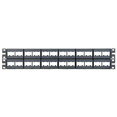 Patchpanel 48 port utp modul uden konn 1U - 1