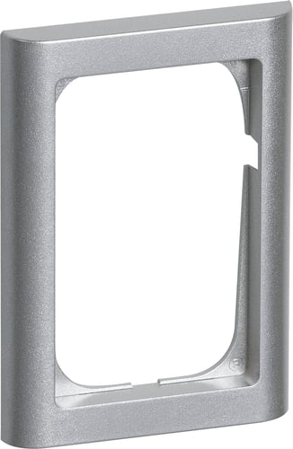 FUGA ramme Softline 63 1,5 modul stålmetallic - 1