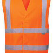 Hi-Vis vest m/skulderrefleks orange str 3XL Kl 2 - 1