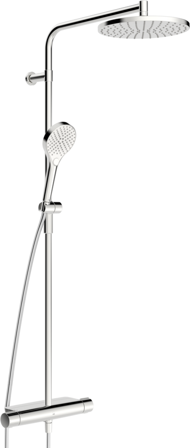 Oras Optima Style Rain termostat med hoved- og håndbruser krom - 1