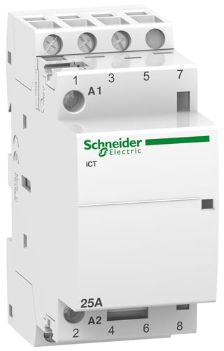 Kontaktor iCT 25A 3NO 240VAC/60Hz modulkontaktor bredde 36mm - 1