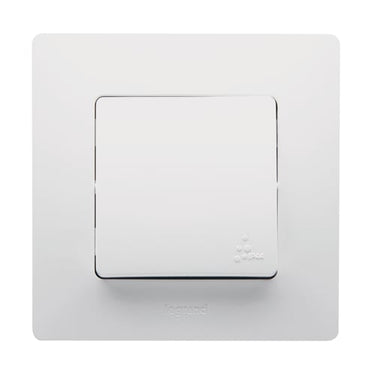 Niloé korrespondance afbryder med lampe 10A IP44 hvid - 1