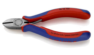 Knipex Skævbider 125 mm med facet og åbningsfjeder - 1