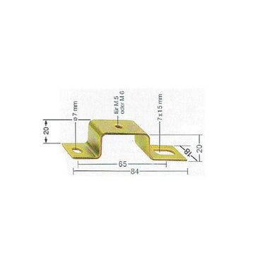 Holder For DIN-skinne TST 2/6 M6 10170 - 1