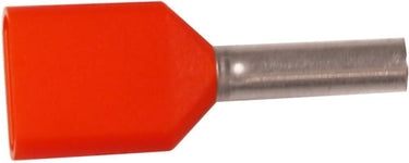 Isoleret ABIKO TWIN-terminalrør KA0,5-8ETW2 2x0,5mm² L8 orange - 1