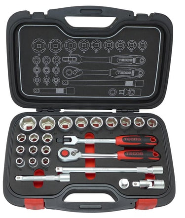 Topnøglesæt Tecos 1/2" T-2024 24 dele - 1