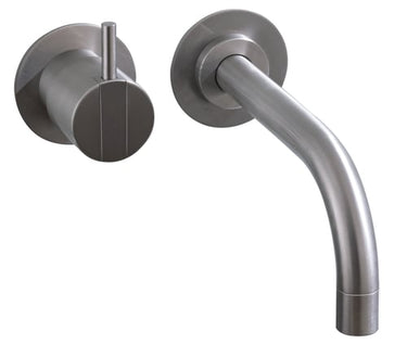 Vola 111 væg armatur med fast tud 160 mm krom - 1