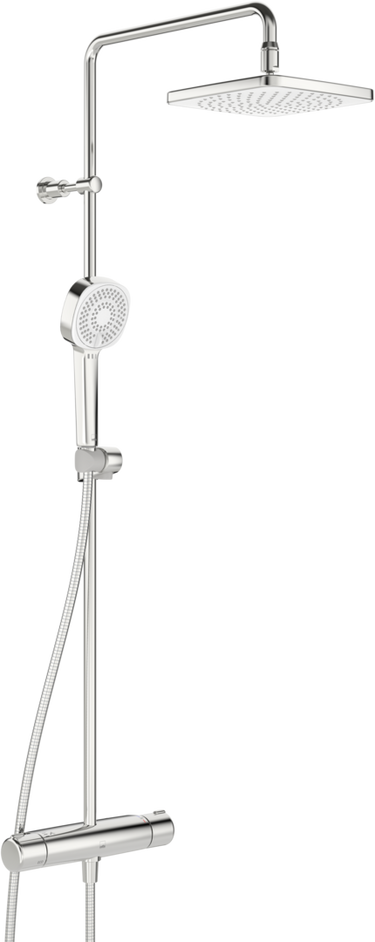Oras Nova Rain termostat med hoved-/håndbruser krom - 1