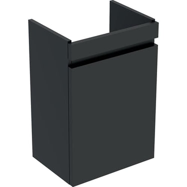 Geberit Renova Plan vaskeskab 385 x 310 x 660 mm 1 låge Lava højkomprimeret trelags-spånplade matlakeret - 1