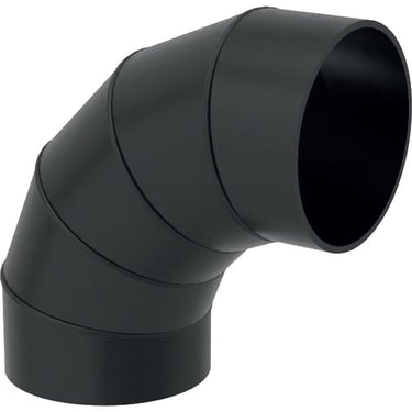Geberit PEH bøjning 90° 250mm sort - 1