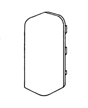 Endestykke venstre SL 20051 M 5554 perlehvid - 1