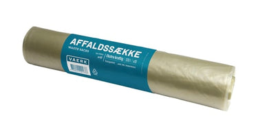 Affaldssække ekstra kraftig transparent 120L 10 poser pr. rulle - 1