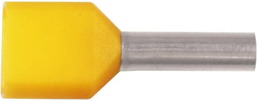 Isoleret ABIKO TWIN-terminalrør KA1-8ETW2 2x1mm² L8 Gul - 1