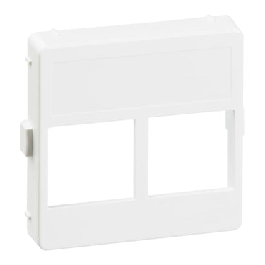 LK FUGA® Dataudtag for 2x Actassi S1 konnektor i montageramme 1 modul hvid - 1