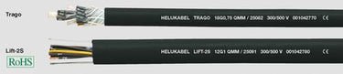 Elevatorkabel LIFT-2S 8G1,5 sort afmål - 1