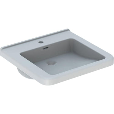Geberit Renova Comfort Square håndvask 550 x 525 x 155 mm hvid porcelæn KeraTect - 1