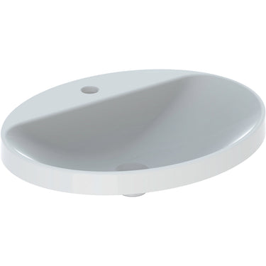 Geberit Variform håndvask 600x480x178mm nedf hvid porcelæn - 1
