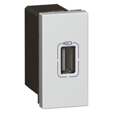 Mosaic USB lader Type A+C 1.5A 7.5W 1M alu - 1