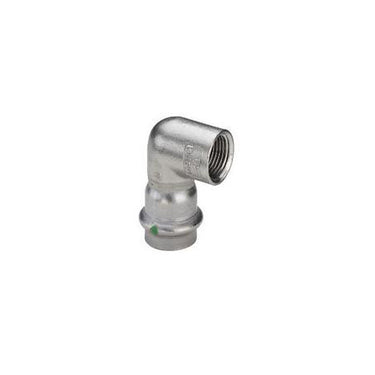 Sanpress Inox overgangsvinkel 90° muffe/muffe 22 mm x 3/4" rustfrit stål - 1