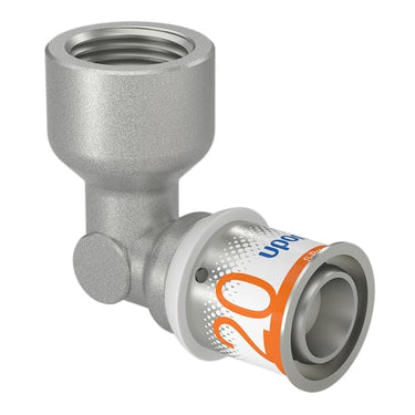 Uponor S-Press PLUS presvinkel 90° muffe/muffe 20 mm x 1/2" - 1
