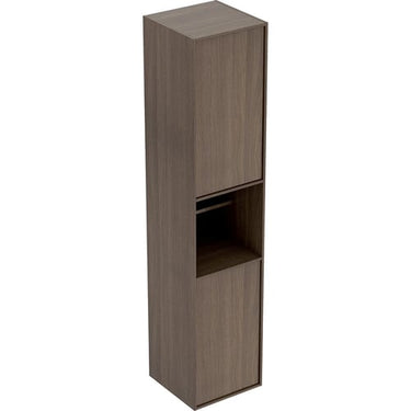 Ifö Sense Art højskab med 2 låger og hylde 36 x 172,5 x 36 cm nøddetræ/mørkebrun - 1