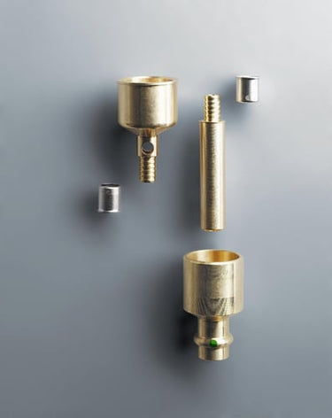 Smartloop tilslutningssæt 35 x 12 mm rødgods - 1