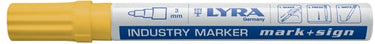 Lyra industri marker med kugle gul - 1