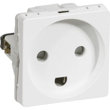FUGA stikkontakt 2-polet med jord 1 modul hvid 100 stk. bulkforpakning - 1