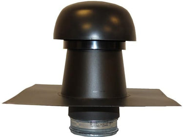 Sabetoflex ventilationshætte 0-5° Ø200 sort stål - 1