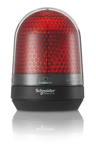 Signallampe Ø100 mm LED multifunktion uden buzzer rød 12-24 VDC - 1