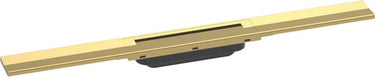 hansgrohe RainDrain Flex kappesæt til flise bruseafløb 700 mm fri mont./kan afkortes poleret guld-optik PVD - 1