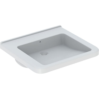 Geberit Renova Comfort Square håndvask 600 x 550 x 155 mm hvid porcelæn - 1