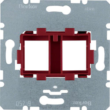 Dataudtag Euro indsats 2x Keystone modular jack (rød) - 1
