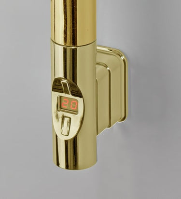 KRISS Nuvo 2 el-håndklædetørrer rund 600W guld PVD - 1
