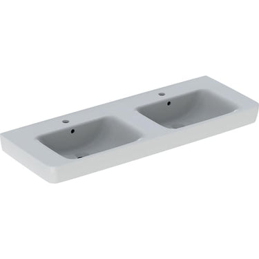 Geberit Renova Plan håndvask 1300 x 480 x 185 mm hvid porcelæn - 1