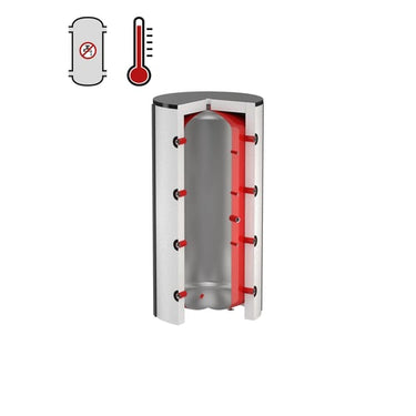 Flamco PS bufferbeholder 750L til centralvarme uden isolering - 1
