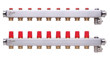 Danfoss gulvvarmemanifold 9+9 SSM - 1