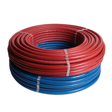 Henco Alupex-rør Ø32 x 3,0 mm x 25 m med 13 mm blå isolering - 1
