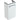 Geberit Renova Compact vaskeskab 348 x 252 x 604 mm 1 låge blankpoleret hvid højkomprimeret trelags-spånplade lakeret - 1
