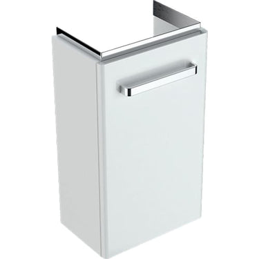 Geberit Renova Compact vaskeskab 348 x 252 x 604 mm 1 låge blankpoleret hvid højkomprimeret trelags-spånplade lakeret - 1