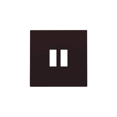 Afdækning til 2 x USB-A-oplader dark brown - 1