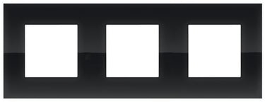 Ramme 3-modul Pure liquid black - 1