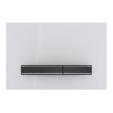 Geberit Sigma50 betjeningsplade sort krom/hvid - 1