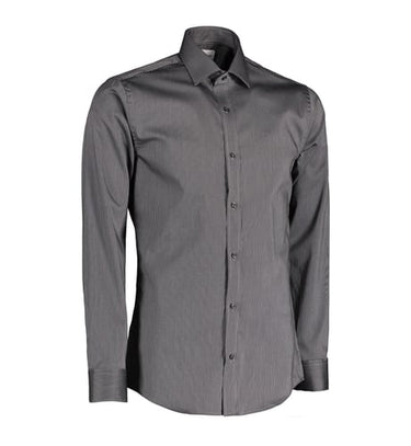Seven Seas fine twill california slim SS37 mørk grå str S - 1
