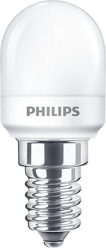 Philips LED Køleskabspære 1,7W (15W) T25 E14 827 Mat - 1