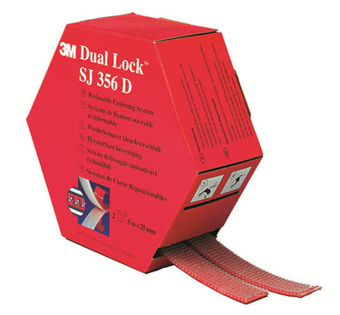 3M™ Dual Lock™ Minipakke SJ- 356D 2 x 25 mm x 5 m 4 æsker/krt - 1
