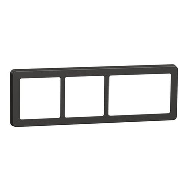 FUGA Base 63 designramme 3,5 modul koksgrå - 1