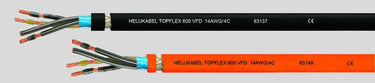 Motorkabel TOPFLEX 600 VFD 4xAWG14 sort afmål - 1
