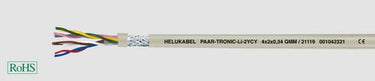 Multikabel PAAR-TRONIC-Li-2YCY 2x2x0,34 grå afmål - 1