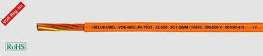 Styrekabel JZ-500 orange 5G1 afmål - 1